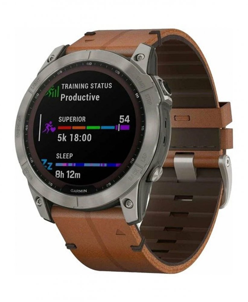 Garmin Fenix 7X Sapphire Solar Black Brown