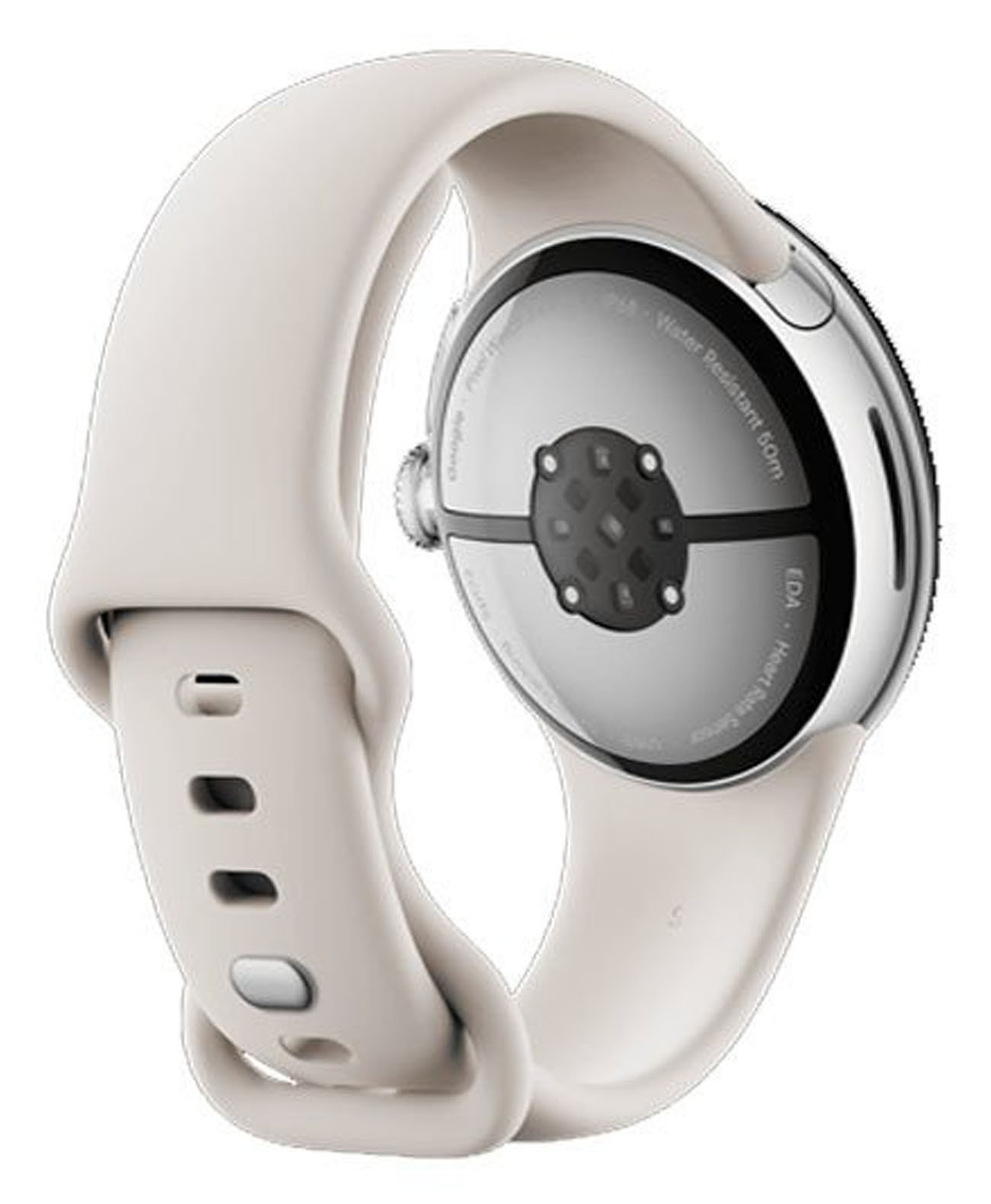 Google Pixel Watch 3 45mm Wi-Fi Polished Slver/Porcelain Band