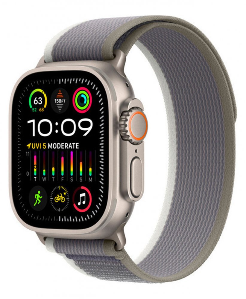 Apple Watch Ultra 2 49mm Trail Loop S/M Green/Gray