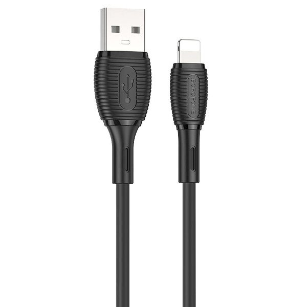.Кабель USB Apple Lightning Borofone BX86 1м Черный