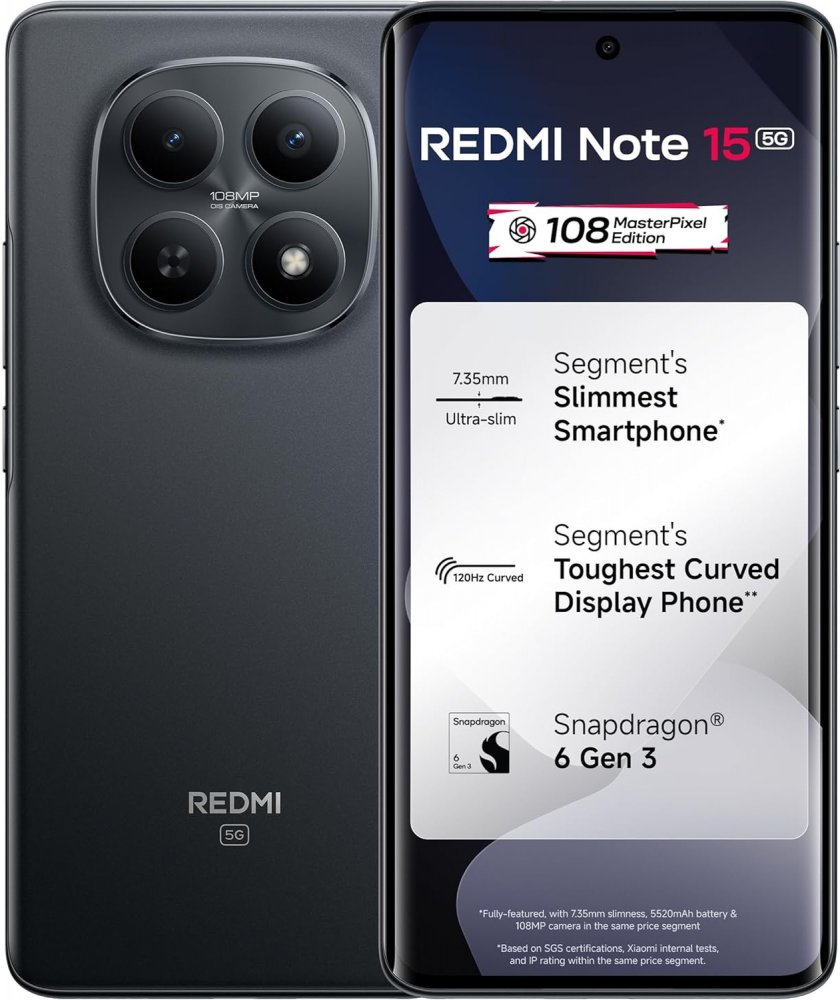Redmi Note 15 5G 8/256Gb EU Black