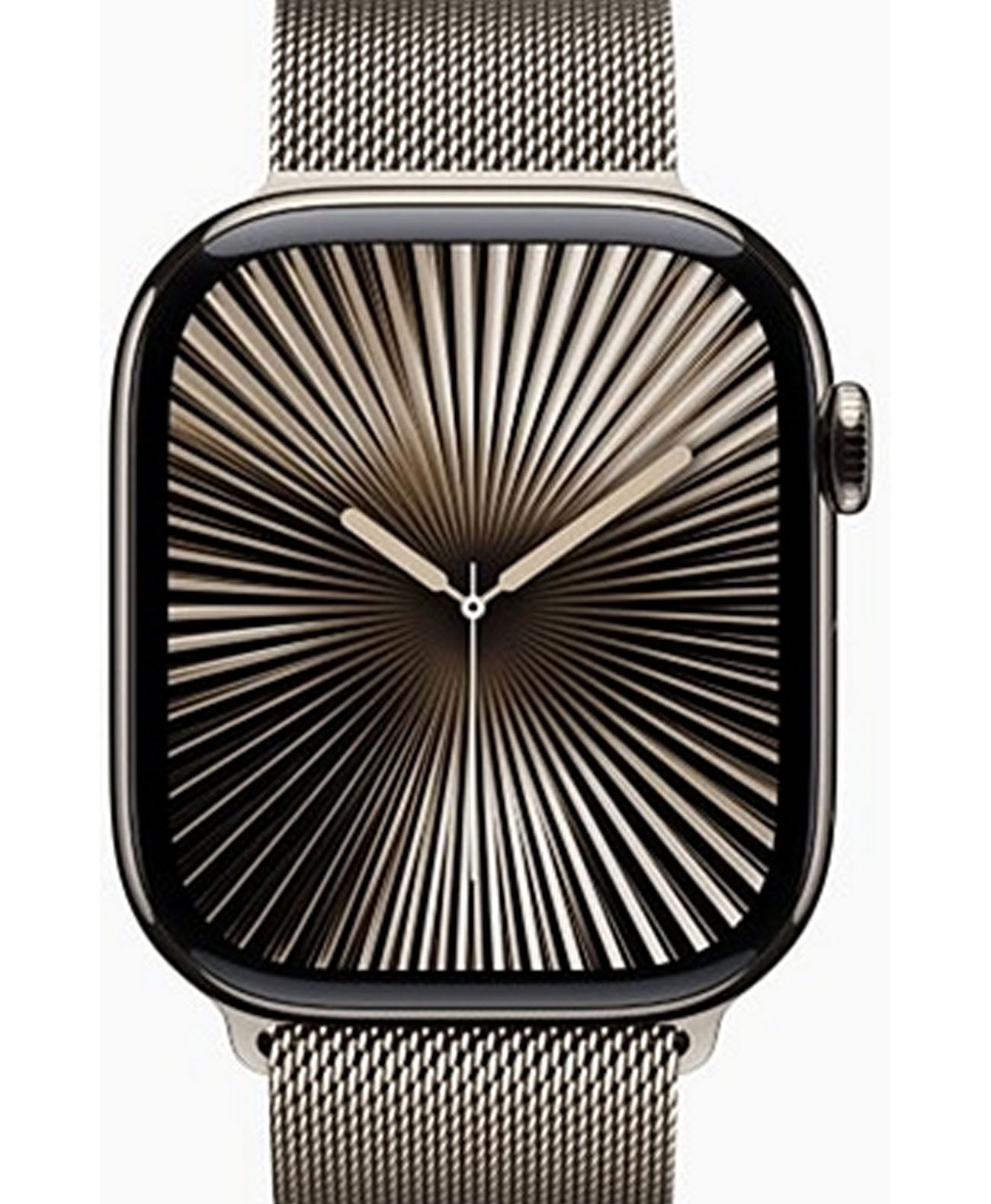 Apple Watch Series 10 42mm GPS Titanium Case Cellular Milanese Loop Natural