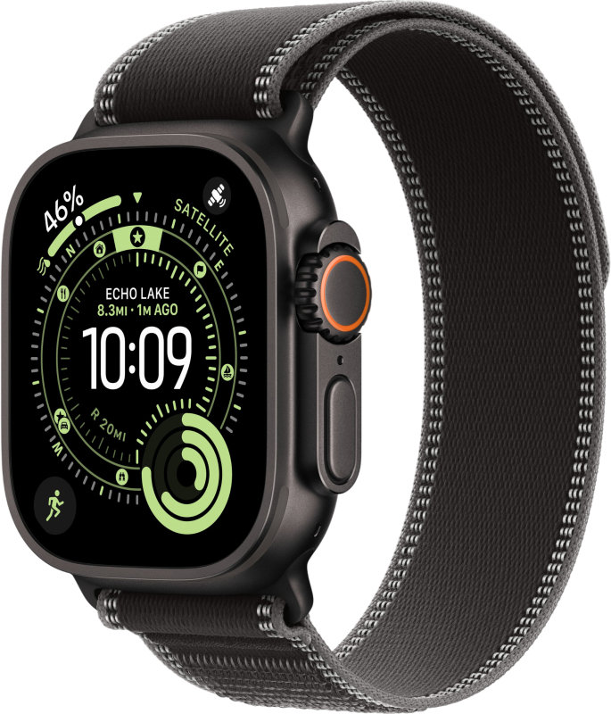 Apple Watch Ultra 3 49mm GPS Black Titanium Black Charcoal Trail Loop M/L