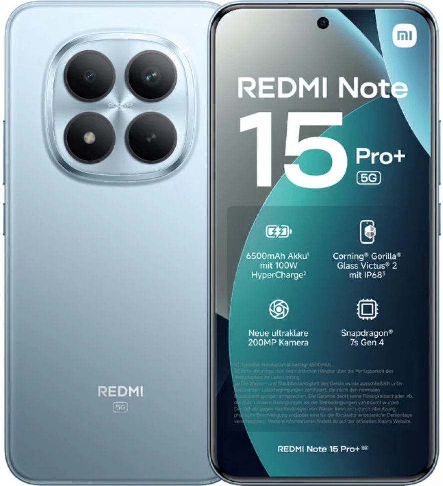 Redmi Note 15 Pro+ 5G 8/256Gb RU Glacier Blue