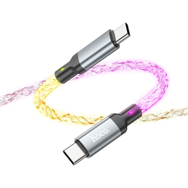 .Кабель USB Hoco Type-C Type-C U112 Серый