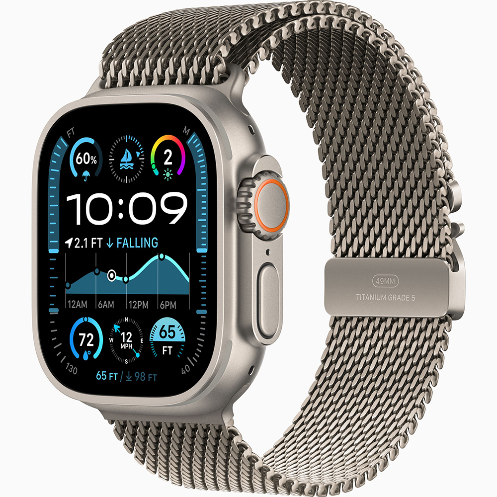 Apple Watch Ultra 2 2024 49mm Natural Titan Milanese Loop S