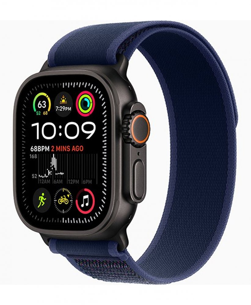 Apple Watch Ultra 2 2024 49mm Natural Titan Trail Loop Blue M/L