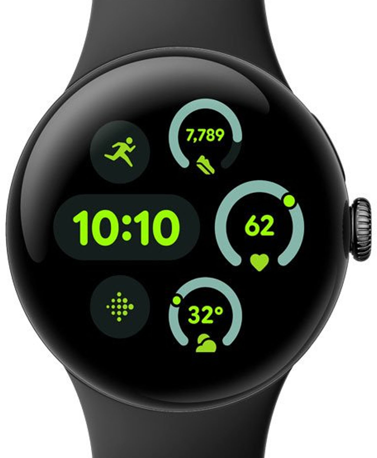 Google Pixel Watch 3 45mm Wi-Fi Matte Black/Obsidian Band